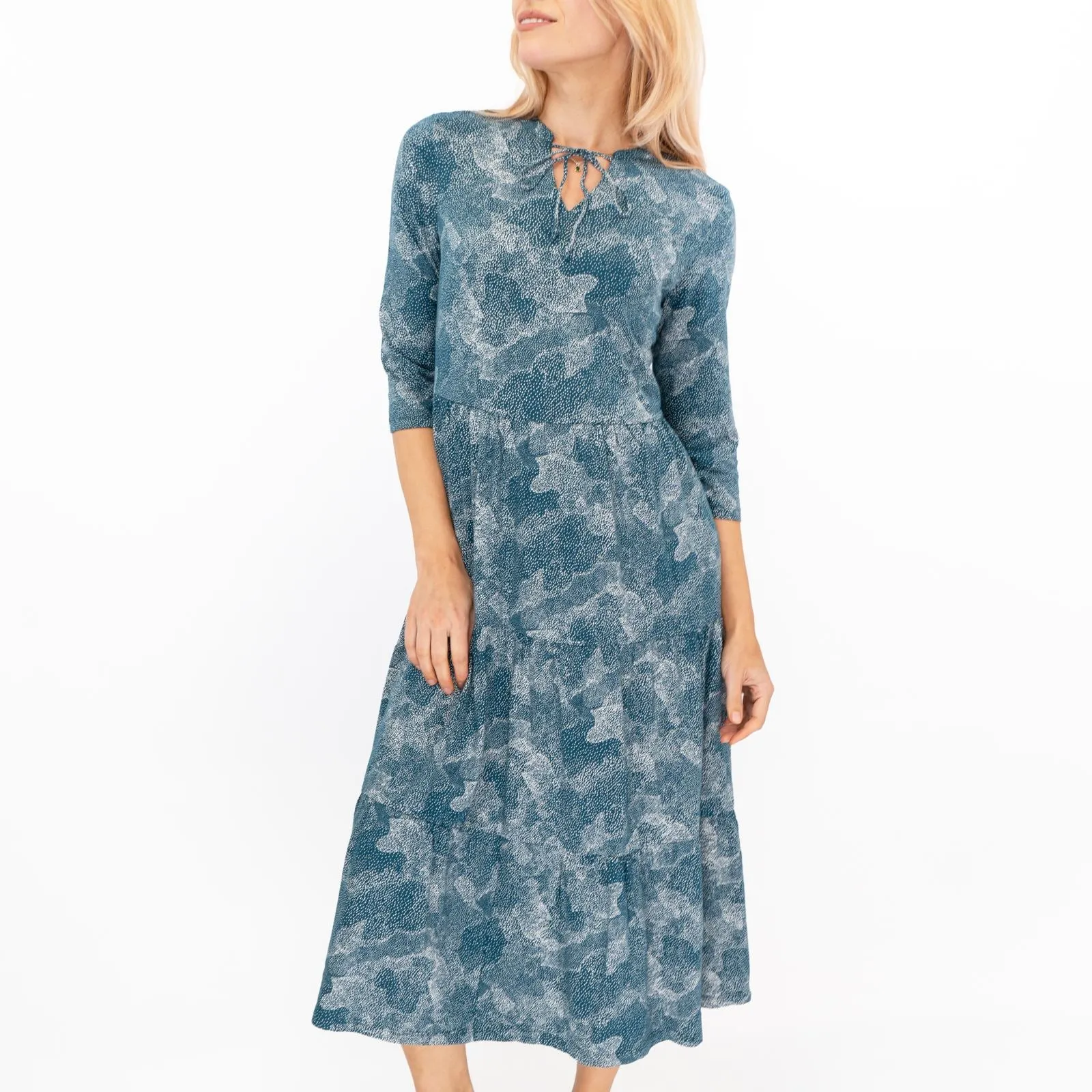 Seasalt Teal Green Sky View Midi Dress