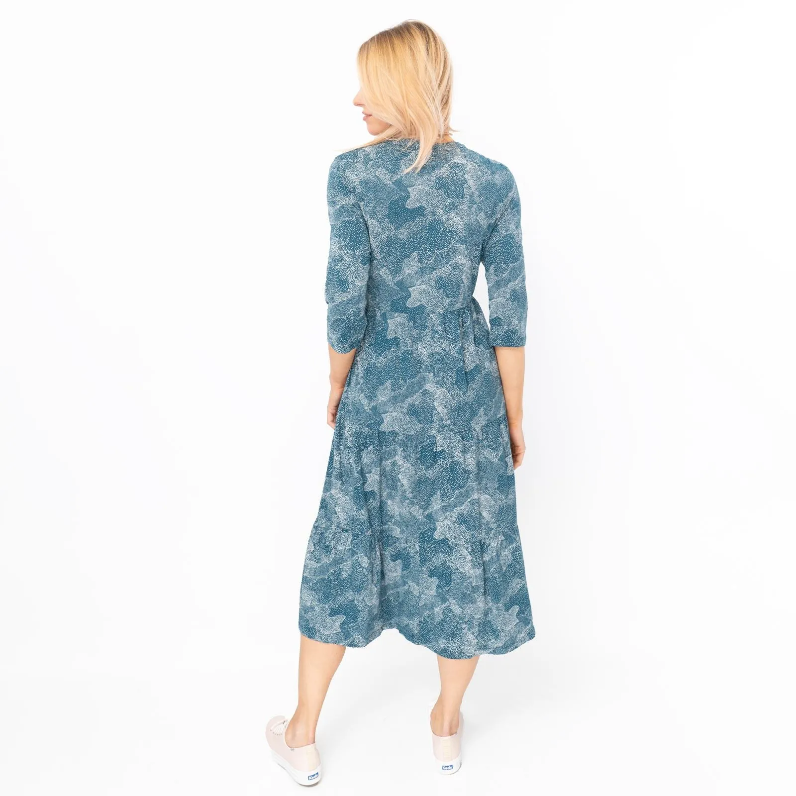 Seasalt Teal Green Sky View Midi Dress