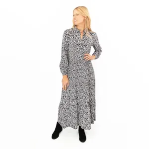 Seasalt Windflower Navy Leaves Cotton Jersey Dress