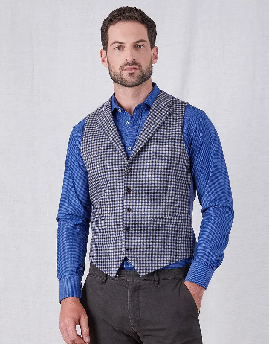 Shelby Gun Check Waistcoat