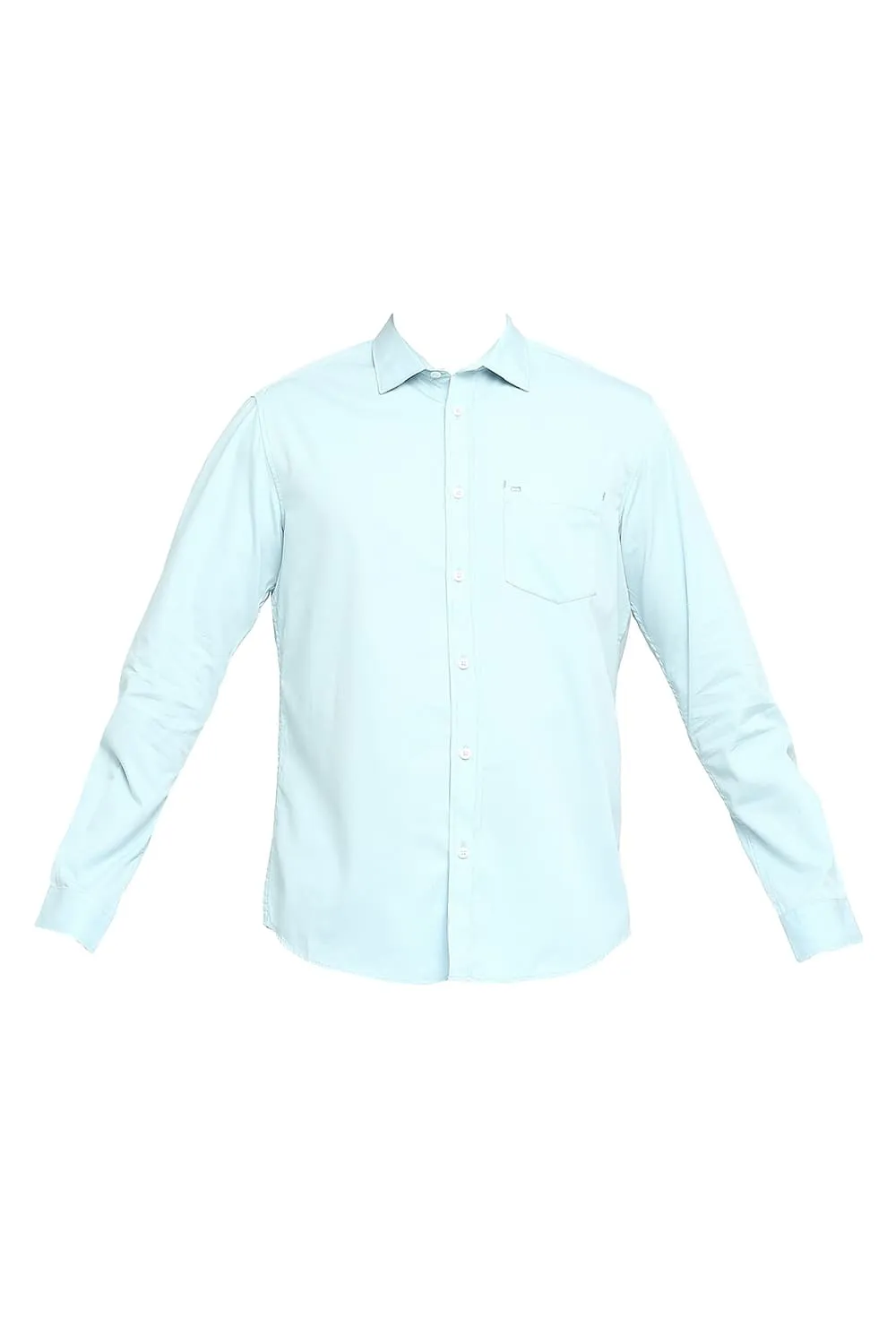 Slim Fit Cotton Polyester Cavalary Twill Shirt