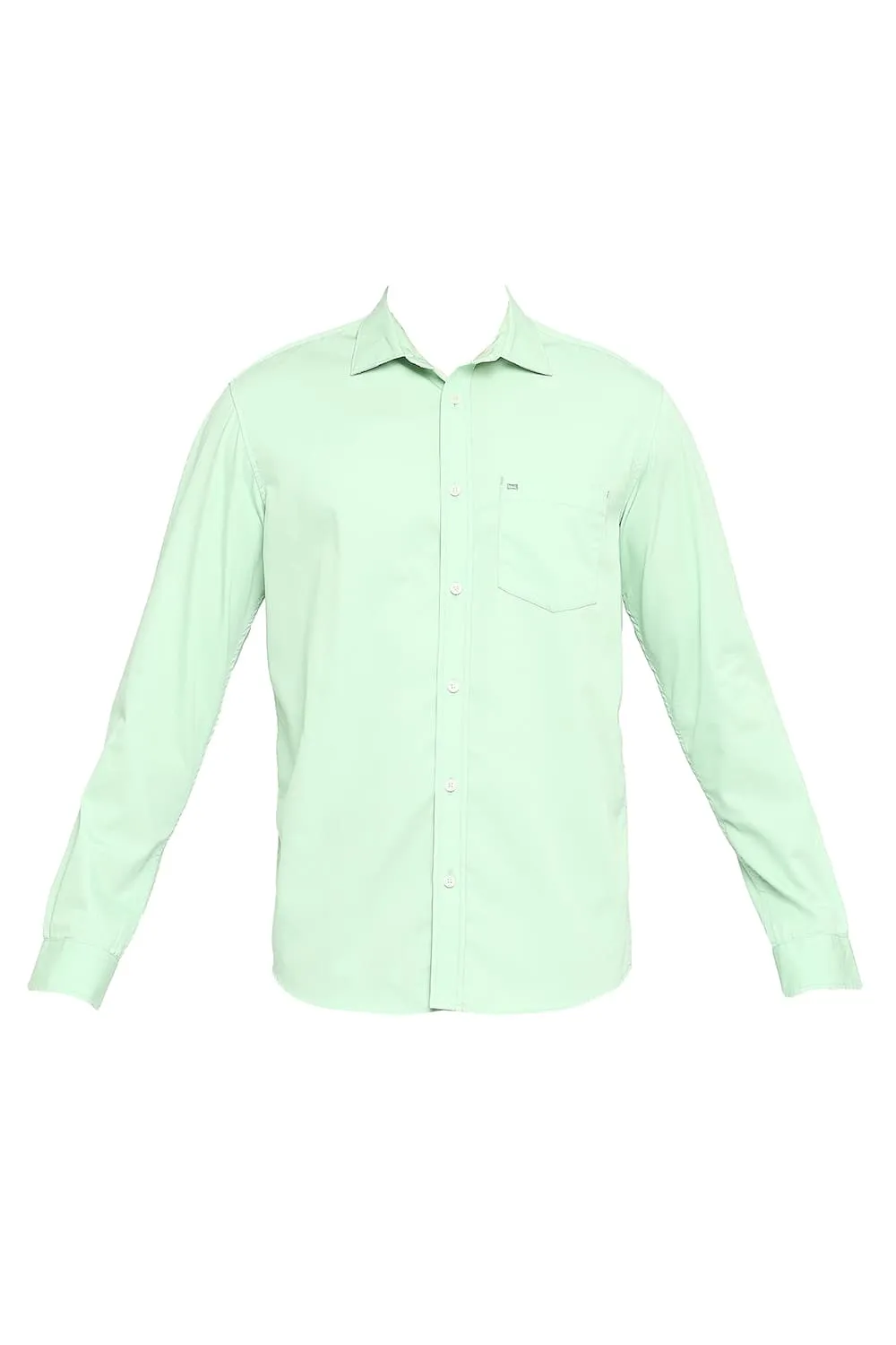 Slim Fit Cotton Polyester Cavalary Twill Shirt