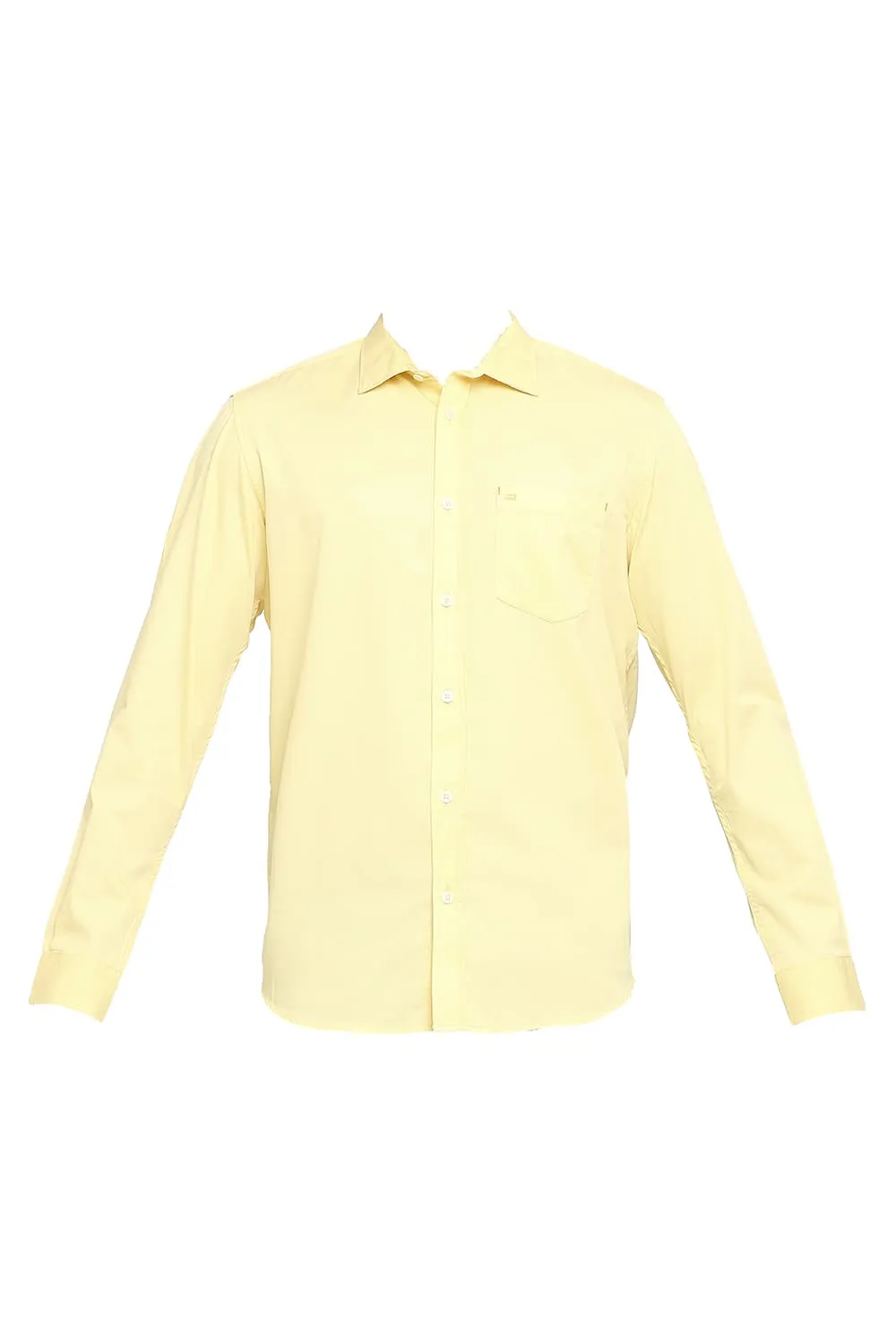 Slim Fit Cotton Polyester Cavalary Twill Shirt