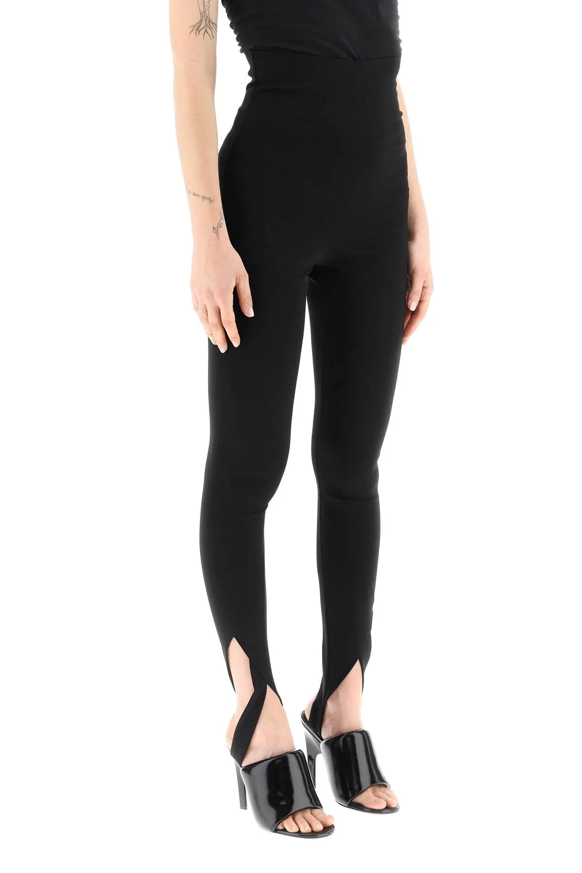 The attico 'jamie' stirrup leggings