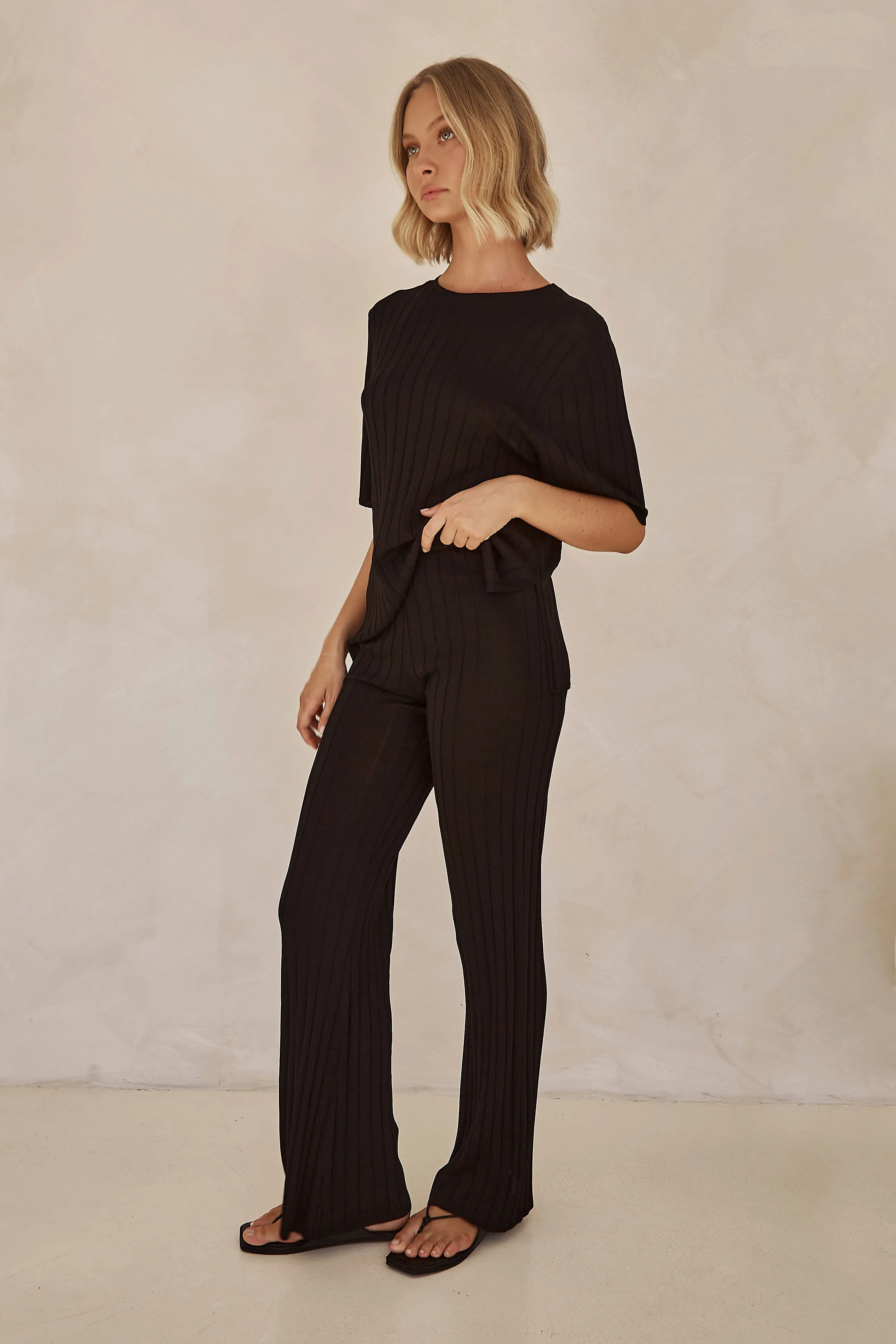 Venice Knit Pant (Black)