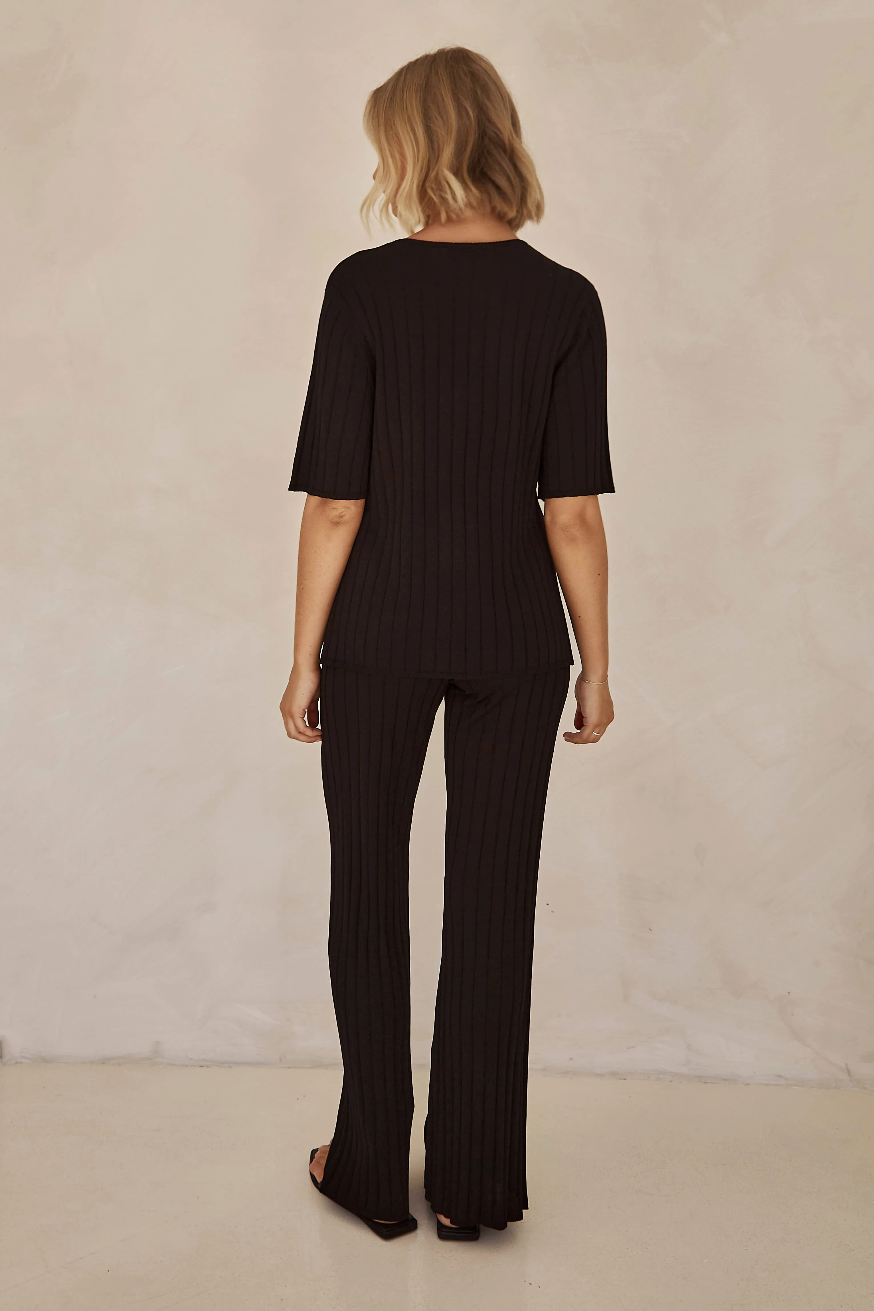 Venice Knit Pant (Black)