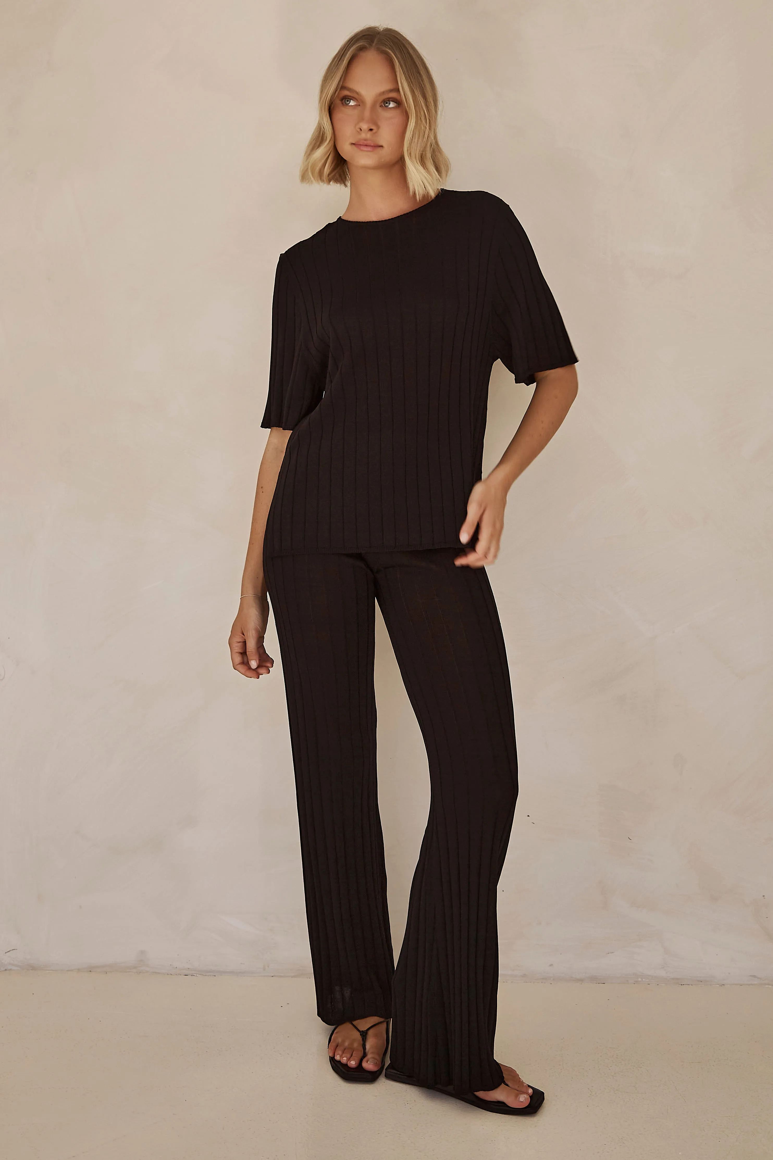 Venice Knit Pant (Black)