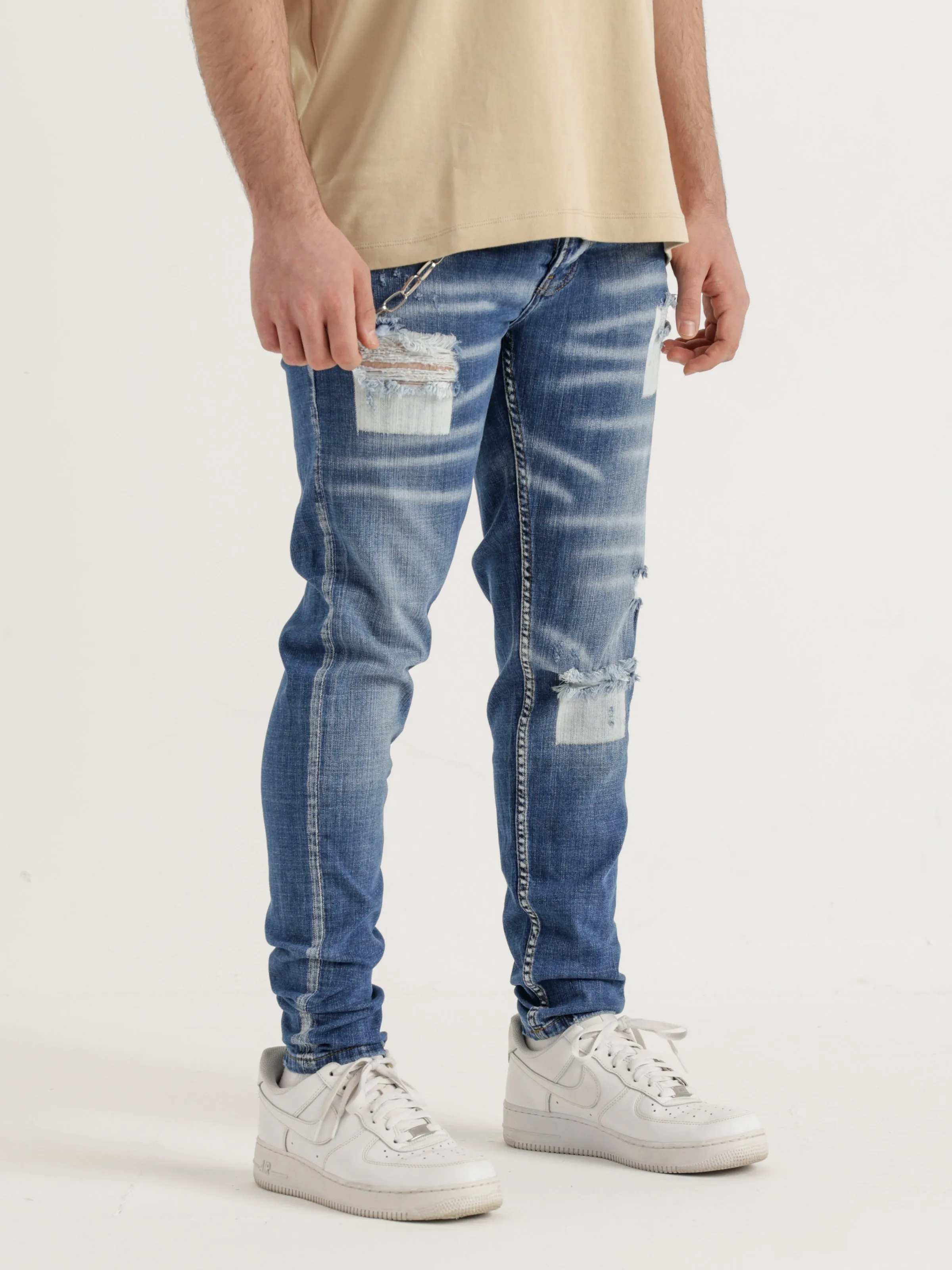 Vintage Vibe Denim Joggers