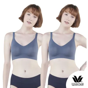 Wacoal Smart Size Go Girls Jelly Bra บราไร้โครงวาโก้ แพ็ค 2 ชิ้น รุ่น WB3Y28/WB3228 สีน้ำเงิน (BU)