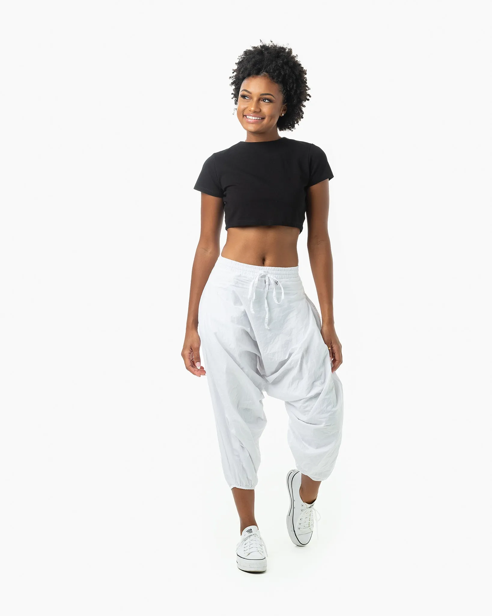 White Fall Savannah Harem Pants